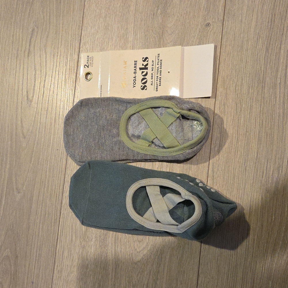 Gaiam Yoga Barre Socks - 2 pack
